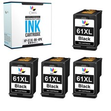 4PK CMYi Compatible 61XL Black Ink Cartridge for HP DeskJet 2544 2545 2546 2547 picture