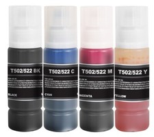 4PK Replacement Ink Refill Kit fits Epson 522 ET-1110 ET-1810 ET-2400 ET-2710 picture
