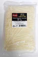 MORRIS Cable Tie 6 inches 40 lbs, 1000 pcs/pack, Pale Yellow picture