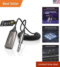 Durable Bluetooth 6.0 Car Adapter - Plug & Play Audio Receiver for All Cars picture