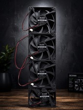 4 Pack DC 12V Brushless Cooling Fans  Computer Case PC Ventilation Fan 2pin picture