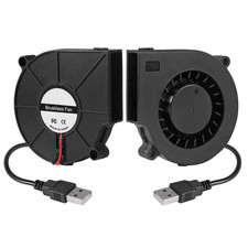 2Pcs 7530 Brushless Cooling Fan, 75Mm X 30Mm DC 5V USB Replacement Blower for DI picture