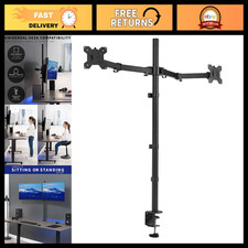 Extra Tall Dual Monitor Stand Mount - Adjustable 39