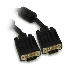 75ft VGA HD15 Male to Male Cable Triple-Shielded Gold Plated with Ferrites picture
