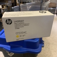 Genuine HP 654A Yellow Toner CF332A CF332AC M651 Open Box Factory Sealed Bag New picture