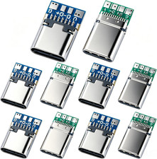 10 Pcs USB C Breakout Board 24 Pin 5Pcs Male and 5Pcs Female Head | USB 3.1 Type picture