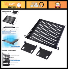 Vented 0.5U Server Rack Shelf, 7.87