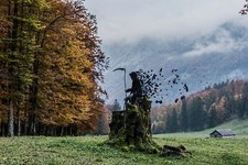 Landscape grim reaper fantasy art outdoors scythe trees Custom Gaming Mat Desk picture
