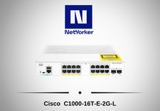 Cisco Refresh C1000-16T-E-2G-L 16Port Smart Eligible Gigabit Ethernet Switch picture