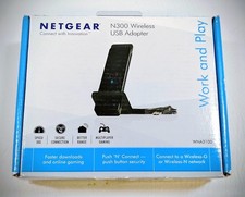 NETGEAR N300 (WNA3100) WIRELESS WIFI Receiver USB ADAPTER Antenna Kit+Stand New picture