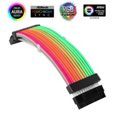 24-Pin 8-Pin LED Power Extension Cable Addressable RGB 300mm RBW ATX DIY PC Case picture