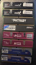 Lot Of 8 Vintage DDR2 Gaming RAM Kingston HyperX Patriot Winter A-Data Untested  picture