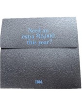 IBM Promotional File Folder Just Ask Printers 8.5 x 11 New Vintage picture