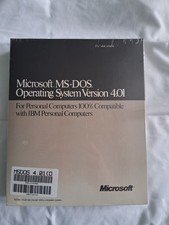 New Sealed Microsoft MS-DOS 4.01  5.25