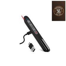 USB C Rechargeable Presentation Remote with Red Light,Wireless Preseter PPT S... picture