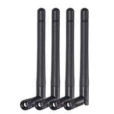 Bingfu Dual Band WiFi 2.4GHz 5GHz 5.8GHz 3dBi MIMO RP-SMA Male Antenna 4-Pack picture