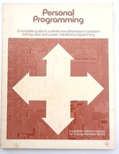VTG 1977 Model # 58 TEXAS INSTRUMENTS 400/500 Personal Programming Book picture