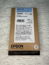 Genuine/OEM Epson T6035 Light Cyan Ink Carriage For Stylus Pro (BB: 12/11/2021) picture