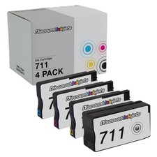 4PK BLACK COLOR Set for HP 711 CZ130 CZ131 CZ132 CZ133 Toner Cartridge T120 T520 picture