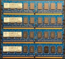 NANYA 4GB (4x1GB) 1Rx8 DDR2 PC2-6400E-666-13-F1.800.ECC RAM NT1GT72U89D0BY-AD picture