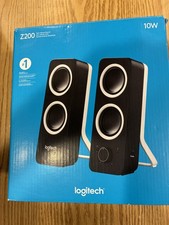 Logitech Z200 10W Multimedia Pair of Speakers Black PC Desktop In Open Box picture