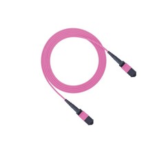 1-10M MPO to MPO OM4 Fiber Optic Patch Cord 12 Core Type B MTP/Female-Fema lotUi picture