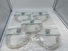 Lot of 5, New, Panduit UTPSP10Y Patch Cord Off White CAT 6 UTP Stranded 10FT picture