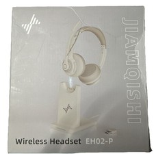 JIAMQISHI EH02-P Wireless USB Headset Apricot Noise Cancellation Boom Mic Double picture