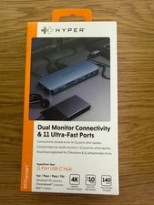 HyperDrive Next 11-Port USB-C Hub Dual 4K60Hz HDMI HD4006GL Open Box picture