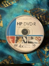 11 Sealed HP DVD-R 4x 1.4 Gb 10 Pk picture