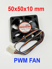 Evercool 50x50x10mm Dual Ball Bearing PWM CPU Fan EC5010HH12BP picture