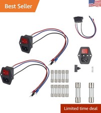 Versatile 3-PIN Power Plug with 10A/15A Fuses for Home Appliances & 3D Printers picture