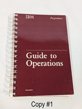 Vintage 1985 IBM - Guide to Operations - Proprinter - PN6328945 picture