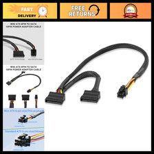 6-Pin to SATA 15-Pin Adapter Cable for HDD/SSD/Optical Drive - 45cm + 15cm picture