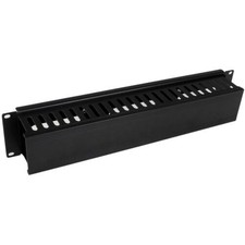 Startech CMDUCT2U SERVER RACK CABLE MANAGEMENT 2U HORIZONTAL SLOTTED FINGER DUCT picture