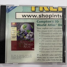Compton’s 3D World Atlas Deluxe 1998 PC CD-ROM Educational Software picture