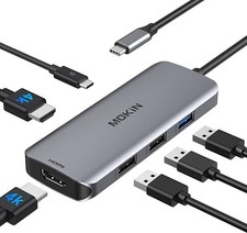 Docking Station USB C to Dual HDMI Adapter, MOKiN USB C Hub Dual HD... Fast Ship picture