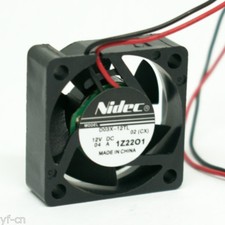 100pcs Nidec D03X-12TL 30x30x10mm 3010 12V 0.4A 2pin 5 Blades DC Brushless Fan picture