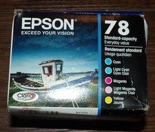 Genuine EPSON 78 Multicolor Standard 5 Pack  Ink Cartridges Cyan Magenta Yellow picture