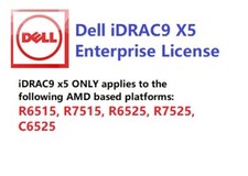 Same Day, iDRAC 9 X5 Enterprise for Dell AMD PowerEdge R/C6515 R6525 R7515 R7525 picture