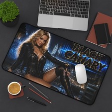 Black Canary Desk Mat, Large Gaming Mouse Pad, PC Decor, Gamer Gift picture