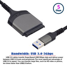 Cablecy  SSD SATA 22 Pin Cable for 2.5