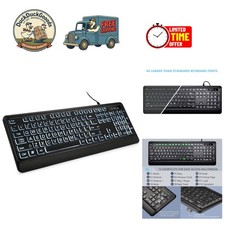 Ergonomic Full-Size Backlit Keyboard with Enhanced Visibility - Perfect for All picture