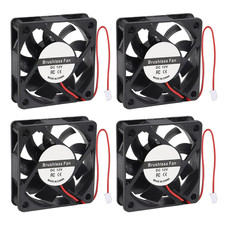 4PCS 6010 DC 12V Brushless Cooling Fan 60X60X10Mm Quiet 60Mm 2Pin for Computer picture