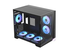 Formula V Line Crystal Z4M Plus Mid-Tower PC Case, Geometric Front Panel, Angled picture