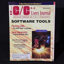 C/C++ Users Journal July 1999 Software Tools XML Java Programming Vintage Tech picture