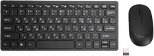 2.4Ghz Wireless Keyboard and Mouse Combo, 78 Keys Russian Key Layout Slim Keyboa picture