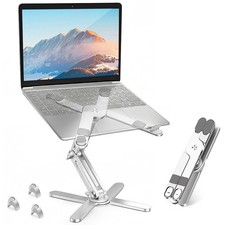 MOALLIA N86 360 Rotating Laptop Stand for Desk with Locking Standard, Silver picture