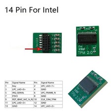TPM2.0 Security Module 14(14-1) pin for Intel Trusted Platform picture