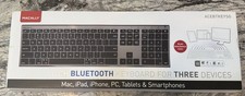 Macally Quick Switch Bluetooth Keyboard for Three Devices #ACEBTKEY FAST SHIP picture